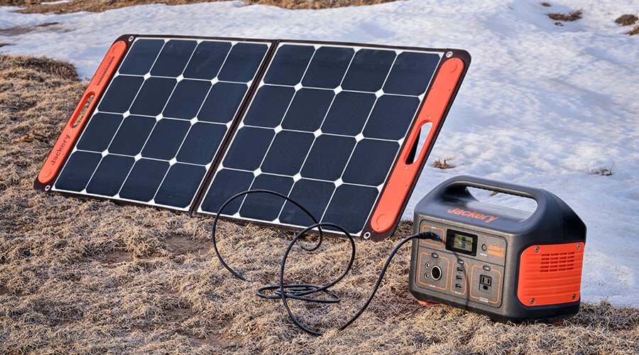 A solar generator and portable solar panels